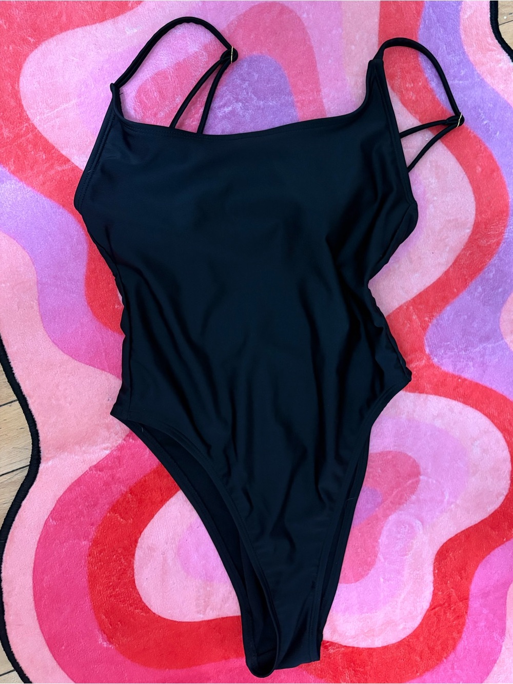 High Cut-Low Back One Piece swimsuit